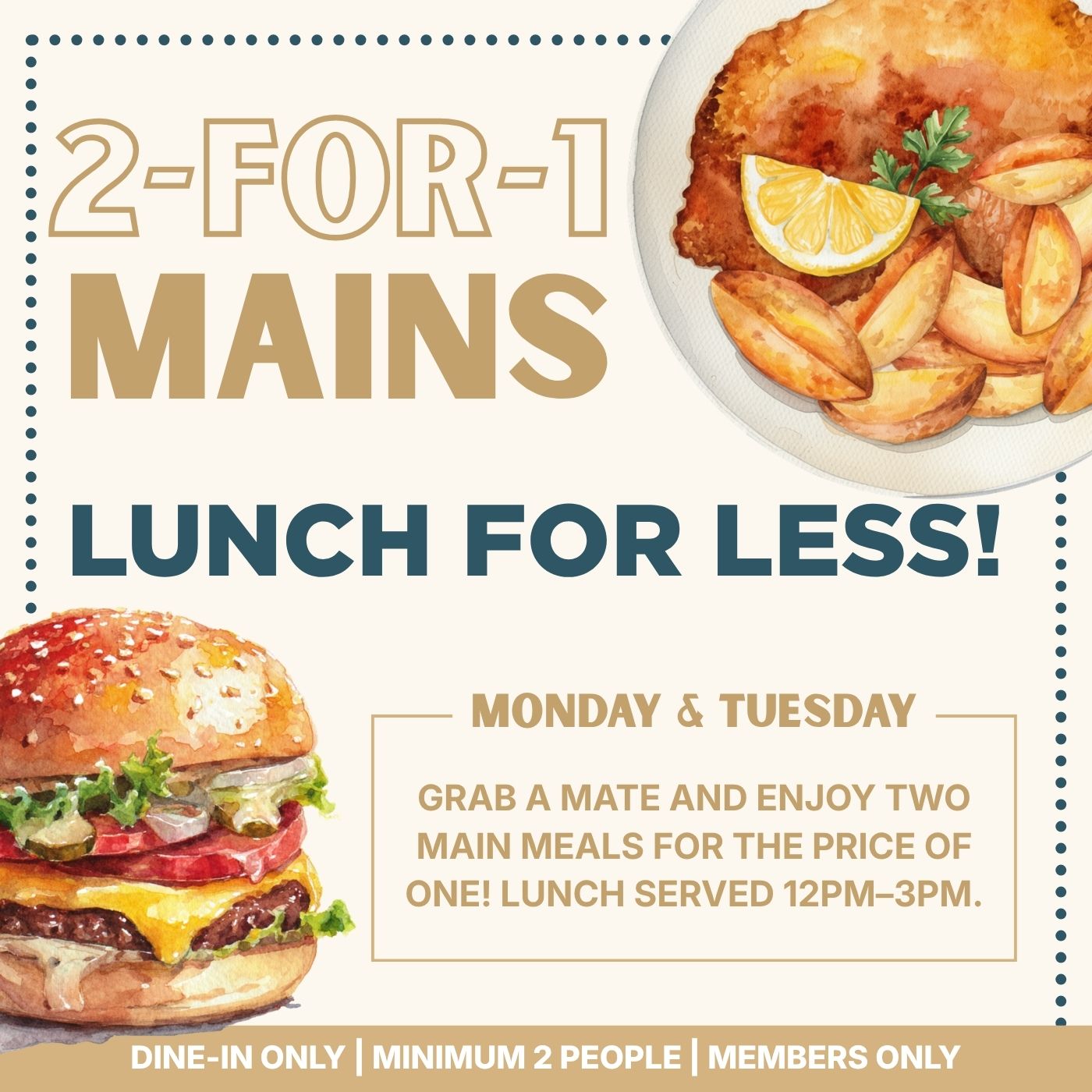 2-for-1 Mains!