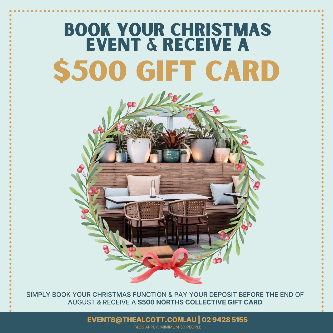 Book Your Christmas Event With Us!